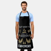 Hühner und Gartenbetriebe Schürze (Getragen)