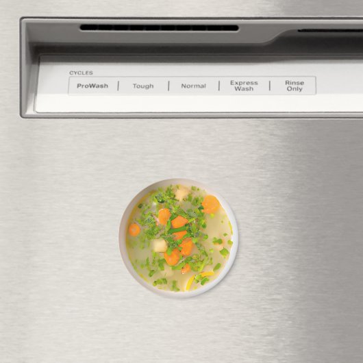 Hühner und Gemüsebrot Magnet (In Situ (Geschirrspüler))