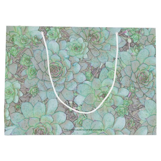 Hühner und Hühner Große Geschenktüte (Rückseite)