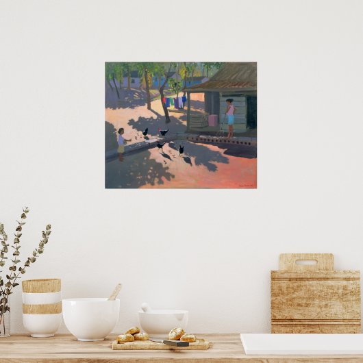 Hühner und Hühner Kuba 1997 Poster (Küche)