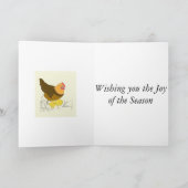 Hühner und Hühner Ostern Feiertagskarte (Innenseite)