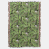 Hühner und Hühner-Sukkulente Naturmuster Decke (Vorderseite Vertikal)