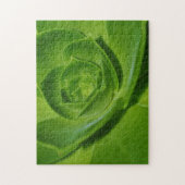 Hühner und Hühner Sukkulentes grünes Puzzle (Vertikal)