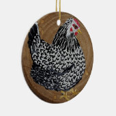 Hühner und Hühnerdekoration Keramik Ornament (Rechts)