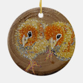 Hühner und Hühnerdekoration Keramik Ornament (Hinten)