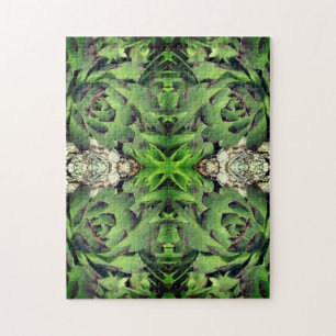 Hühner- und Hühnergarten Abstrakt Nah Puzzle