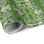 Hühner- und Hühnergarten Sukkuläres Personalisiert Geschenkpapier (Rolleneckpunkt)