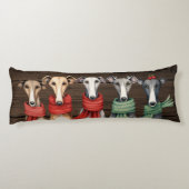 Hühner und Hunde in Hunden Seitenschläferkissen (Rückseite)