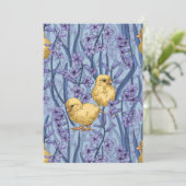 Hühner und Hyazinthen am Himmel (Stehend Vorderseite)