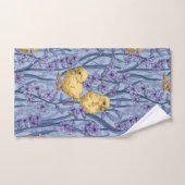 Hühner und Hyazinthen am Himmel Badhandtuch Set (Handtuch)