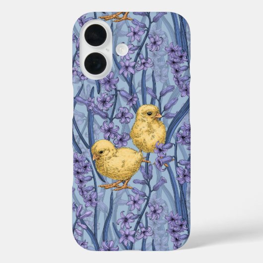 Hühner und Hyazinthen am Himmel Case-Mate iPhone Hülle (Rückseite)