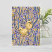 Hühner und Hyazinthen in Gelb (Stehend Vorderseite)