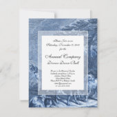 Hühner und Jagdhunde Blauer Französischer Hund Einladung (Vorderseite)