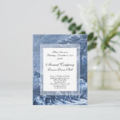 Hühner und Jagdhunde Blauer Französischer Hund Einladung (Stehend Vorderseite)