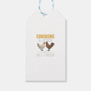 Hühner Und Jesus Vintage-Farm-Glaubens-Shirt_1 Geschenkanhänger