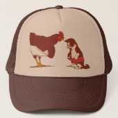 Hühner- und Katzenpaneele Truckerkappe (Vorderseite)