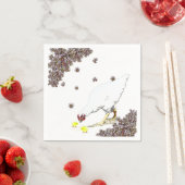 Hühner und Küken Serviette (Beispiel)