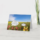 Hühner und Ostereier Karte (Vorderseite)