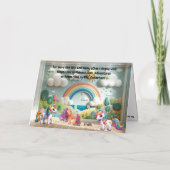 Hühner und Ostereier Karte (Rückseite)