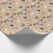 Hühner und Räuber, Geschenkpapier (Ecke)