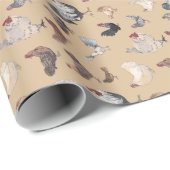 Hühner und Räuber, Geschenkpapier (Rolleneckpunkt)