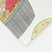 Hühner- und Reisplatterplatte NYC Halal Cart Food Fleecedecke (Ecke)