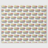 Hühner- und Reisplatterplatte NYC Halal Cart Food Geschenkpapier (Flach)