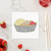 Hühner- und Reisplatterplatte NYC Halal Cart Food Serviette (Beispiel)