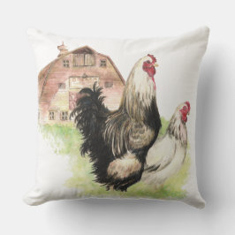 Hühner- und Roosterzuchtvögel Kissen Für Draußen