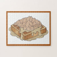 Hühner und Waffeln Pennsylvania Dutch Amish Food
