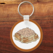 Hühner und Waffeln Pennsylvania Dutch Amish Food Schlüsselanhänger (Rückseite)