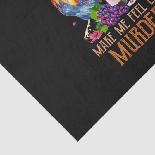 Hühner und Wein Seidenpapier (Ausschnitt)