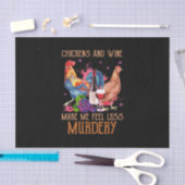 Hühner und Wein Seidenpapier (Handwerk)