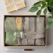 Hühner und weiße Blume  Seidenpapier (Geschenk)