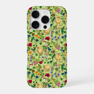 Hühner und Wildblumen auf Honigtau iPhone 16 Pro Hülle