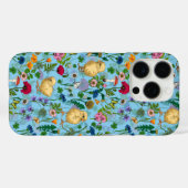 Hühner und Wildblumen in Babyblau Case-Mate iPhone Hülle (Rückseite (Horizontal))