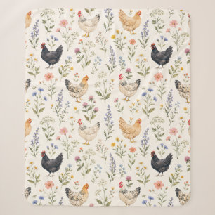 Hühner und Wildblumen Landgartenfarm Sherpadecke