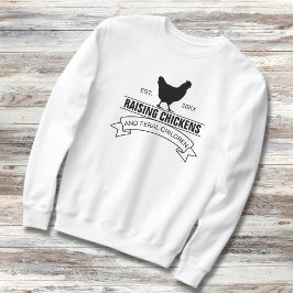 Hühner- und Wildkinder-Hühner züchten Sweatshirt