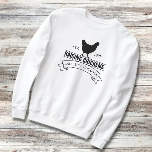 Hühner- und Wildkinder-Hühner züchten Sweatshirt