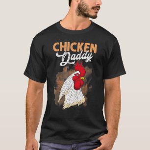 Hühner-Vater-Hühner-Vati-Motiv T-Shirt