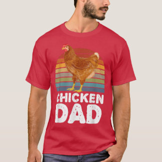 Hühner-Vater Hühnerhenne-Hähnchen-Bauern Kleidung  T-Shirt