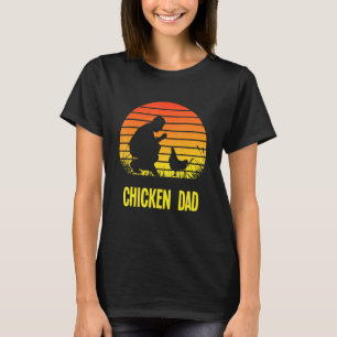 Hühner Vater Retro Sunset Bauer Hühnerbesitzer Fad T-Shirt
