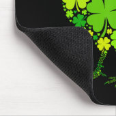 Hühner-Vater St. Patricks Day Irischer Bauer Shamr Mousepad (Ecke)