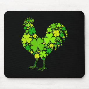 Hühner-Vater St. Patricks Day Irischer Bauer Shamr Mousepad