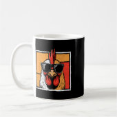 Hühner Vintag Funny Rooster Bauer Hühner Fass Kaffeetasse (Links)