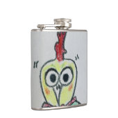 Hühner-Vinyl-umhüllte Flasche Flachmann (Rechts)