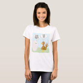 Hühner Vs Egg Funny Animal Cartoon Design T-Shirt (Vorne ganz)