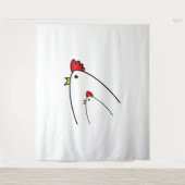 Hühner Wandteppich (Vorderseite)