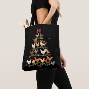 Hühner-Weihnachtsbaum-Dekor Weihnachten Hühnerlieb Tasche