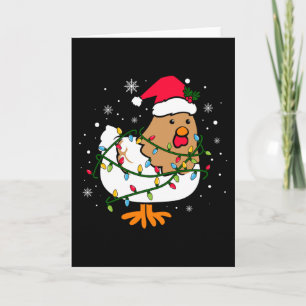 Hühner-Weihnachtsbaum, Hühnerliebhaber-Weihnachten Karte